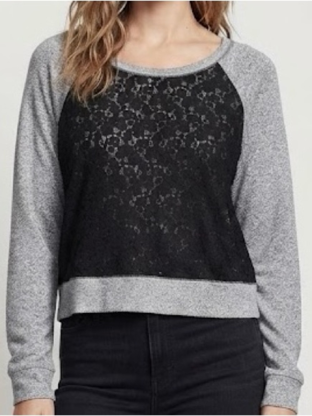 Victoria's Secret Gray Knit Top L
